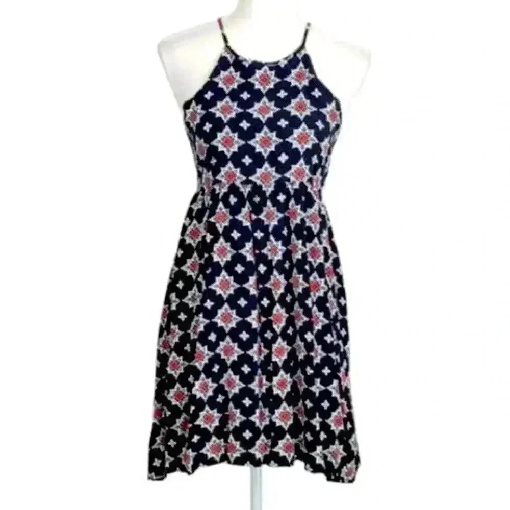 Lulus black & pink floral print dress style HD1427 - size medium